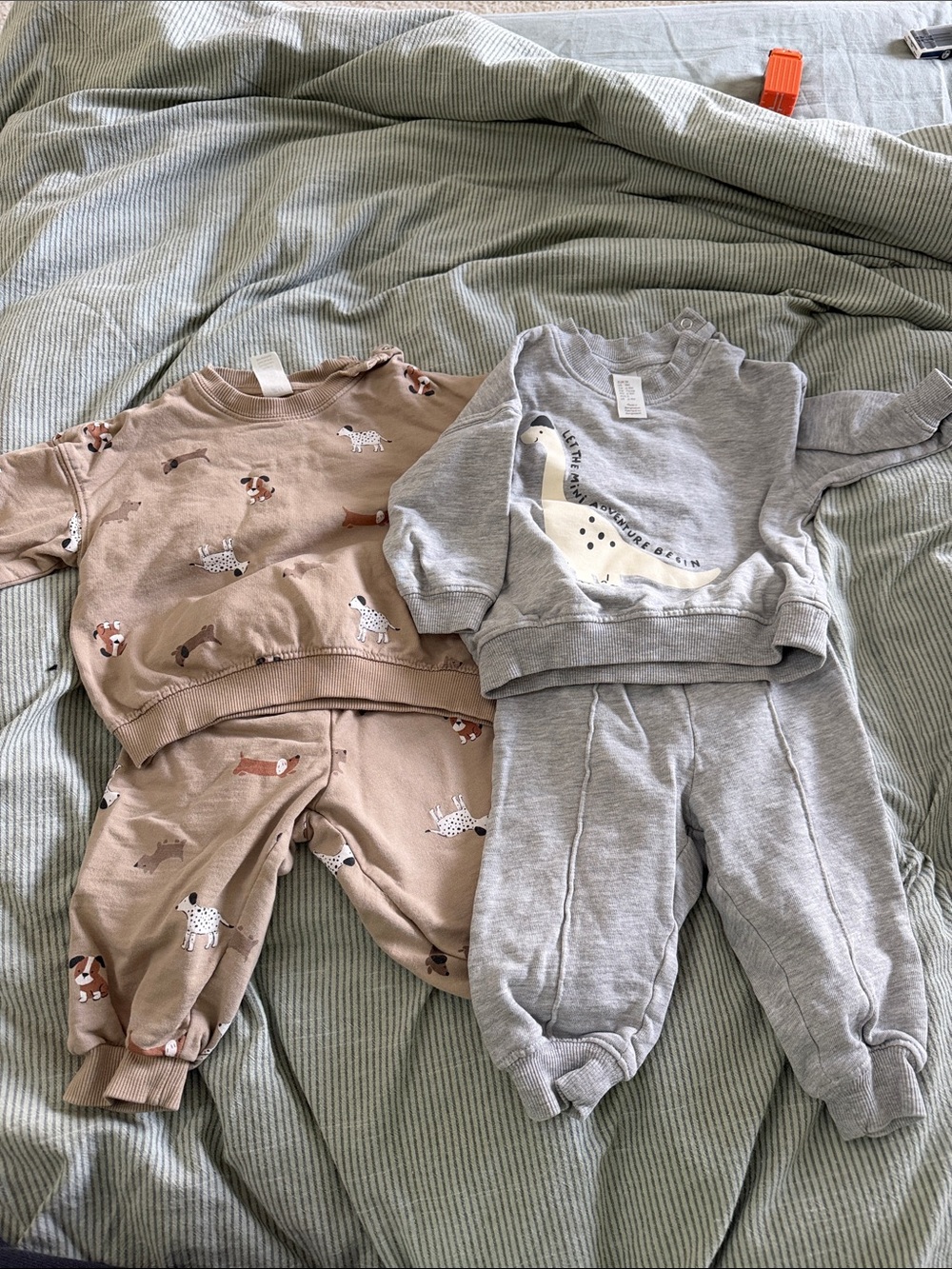 H&M Gray Baby Sweatshirt with Crew Neck